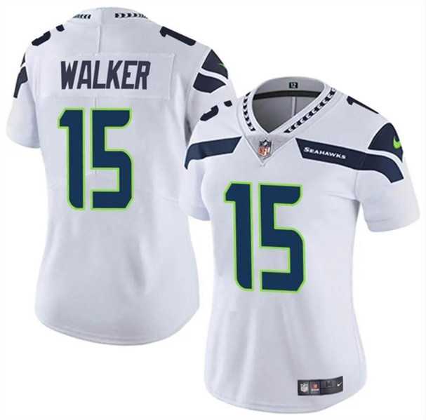 Womens Seattle Seahawks #15 P.J. Walker White Vapor Limited Football Stitched Jersey(Run Small) Dzhi->women nfl jersey->Women Jersey